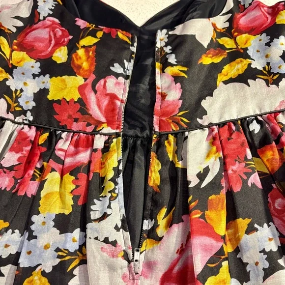 Jill Stuart Silk Floral Sleeveless Mini Dress Size 10 - Picture 5 of 9